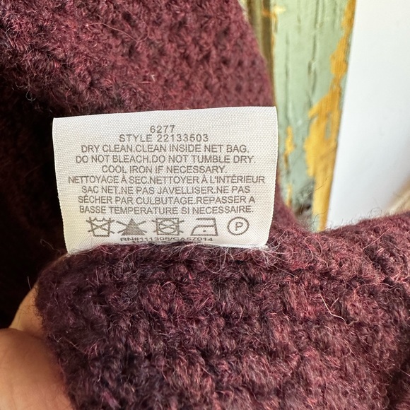 Tory Burch Plum Colette Wool Blend Sweater Coat - Picture 8 of 10